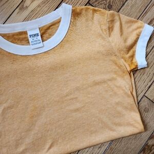PINK - Size XS mustard yellow T-Shirt